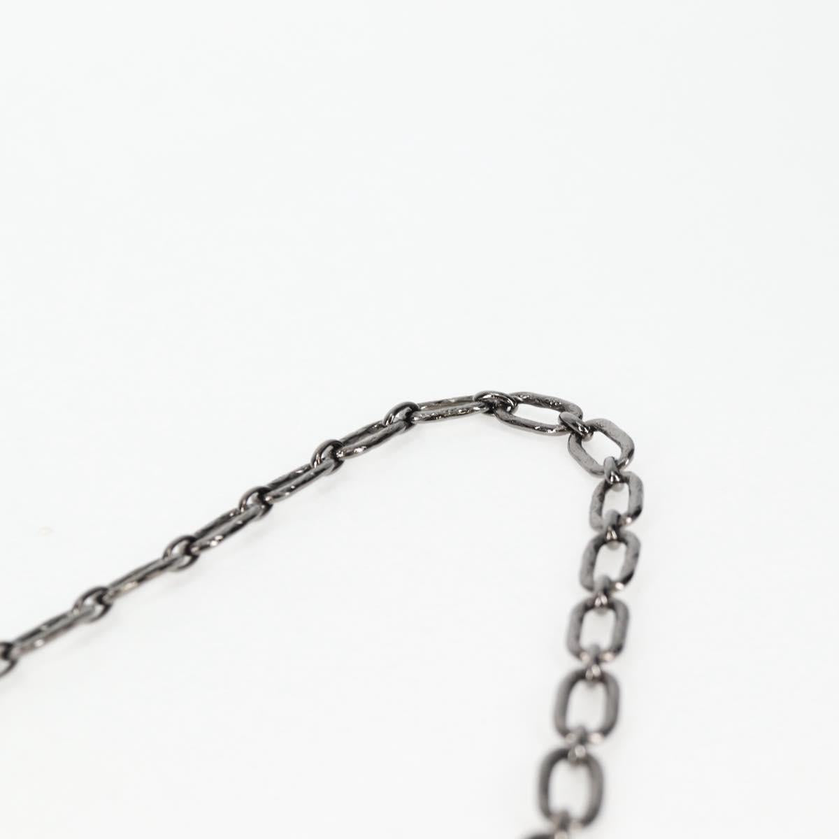 Chanel Camellia Rhinestone Chain Accessory Pouch Satin Black Cc
