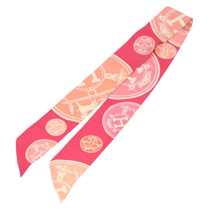Hermes Twilly Scarf Silk Pink