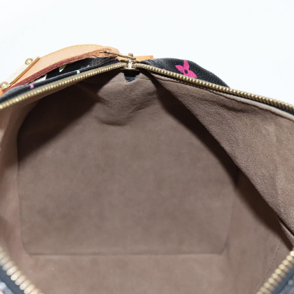 Louis Vuitton Monogram Multicolor Speedy 30 Hand Bag Black M92642