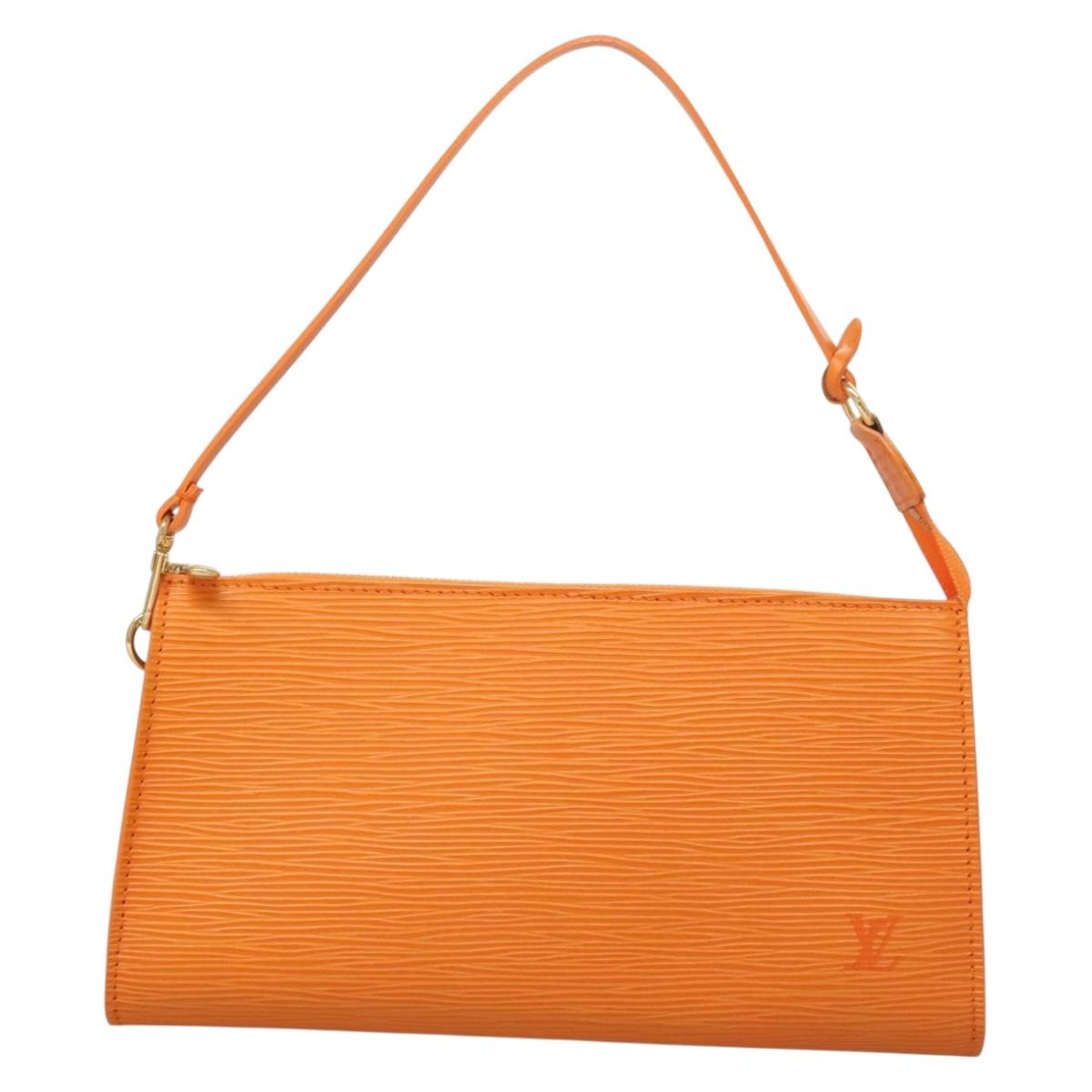 Louis Vuitton Epi Pochette Accessoires Pouch Orange Mandarin M5294h