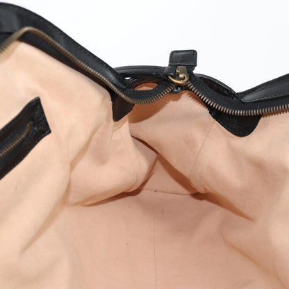 Gucci Gg Marmont Hand Bag Leather Black Gold 515937