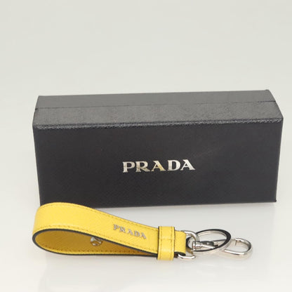 Prada Key Holder Leather Yellow