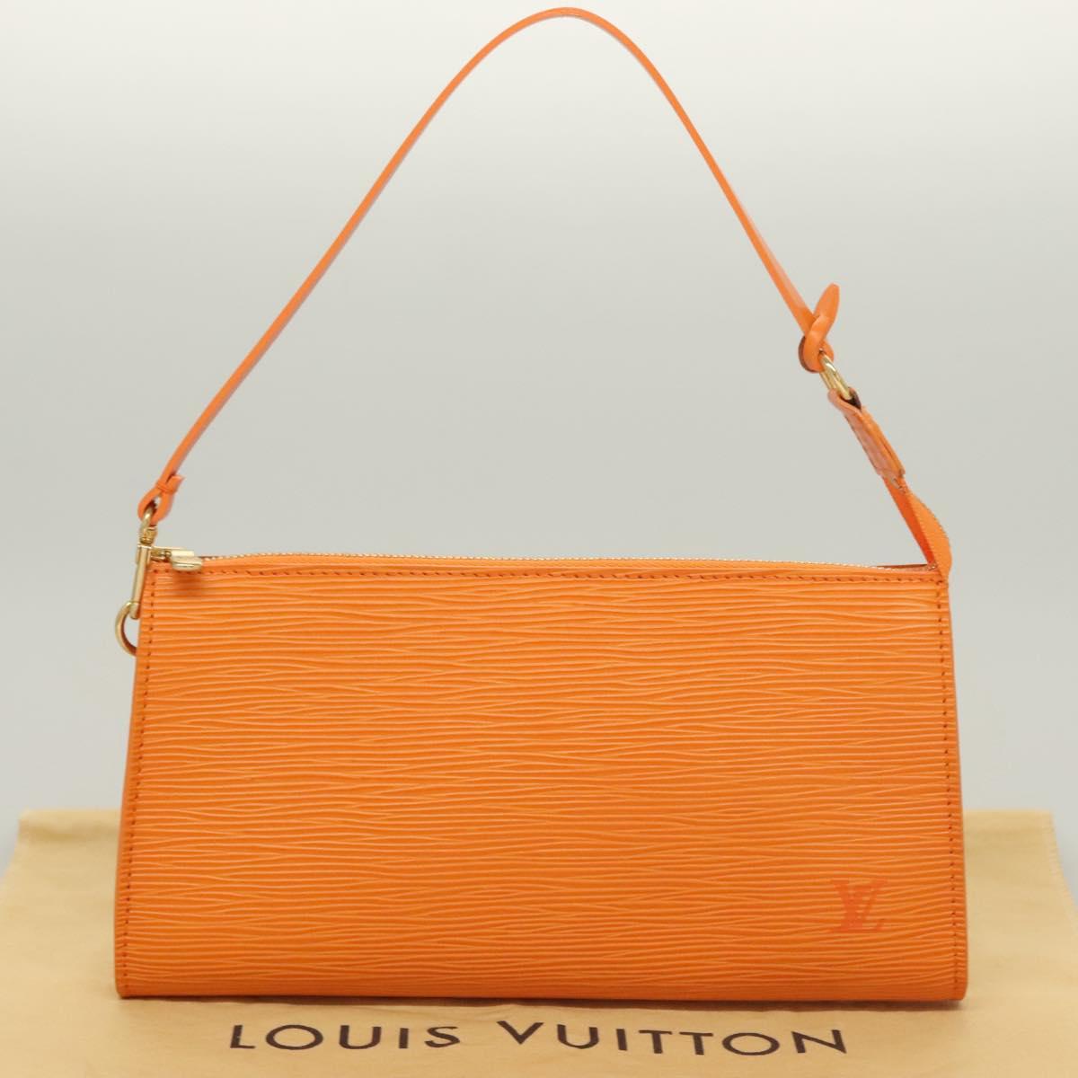Louis Vuitton Epi Pochette Accessoires Pouch Orange Mandarin M5294h