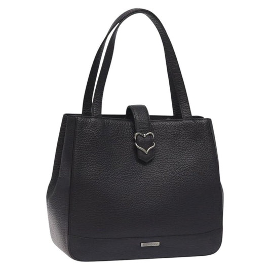 Saint Laurent Tote Bag Leather Purple Silver