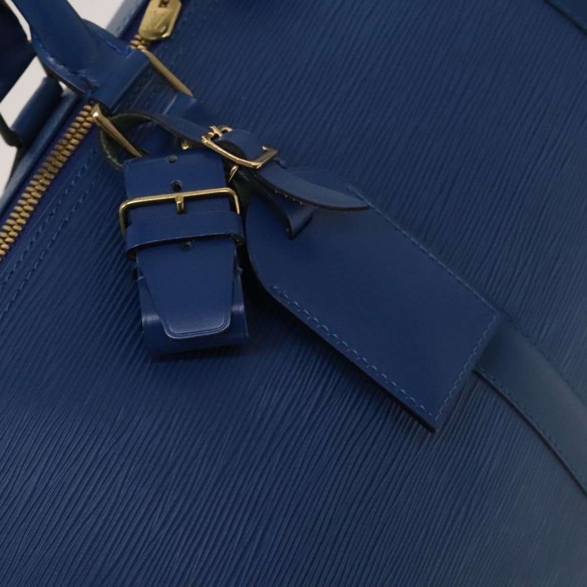 Louis Vuitton Epi Keepall 50 Boston Bag Blue M42965 Lv