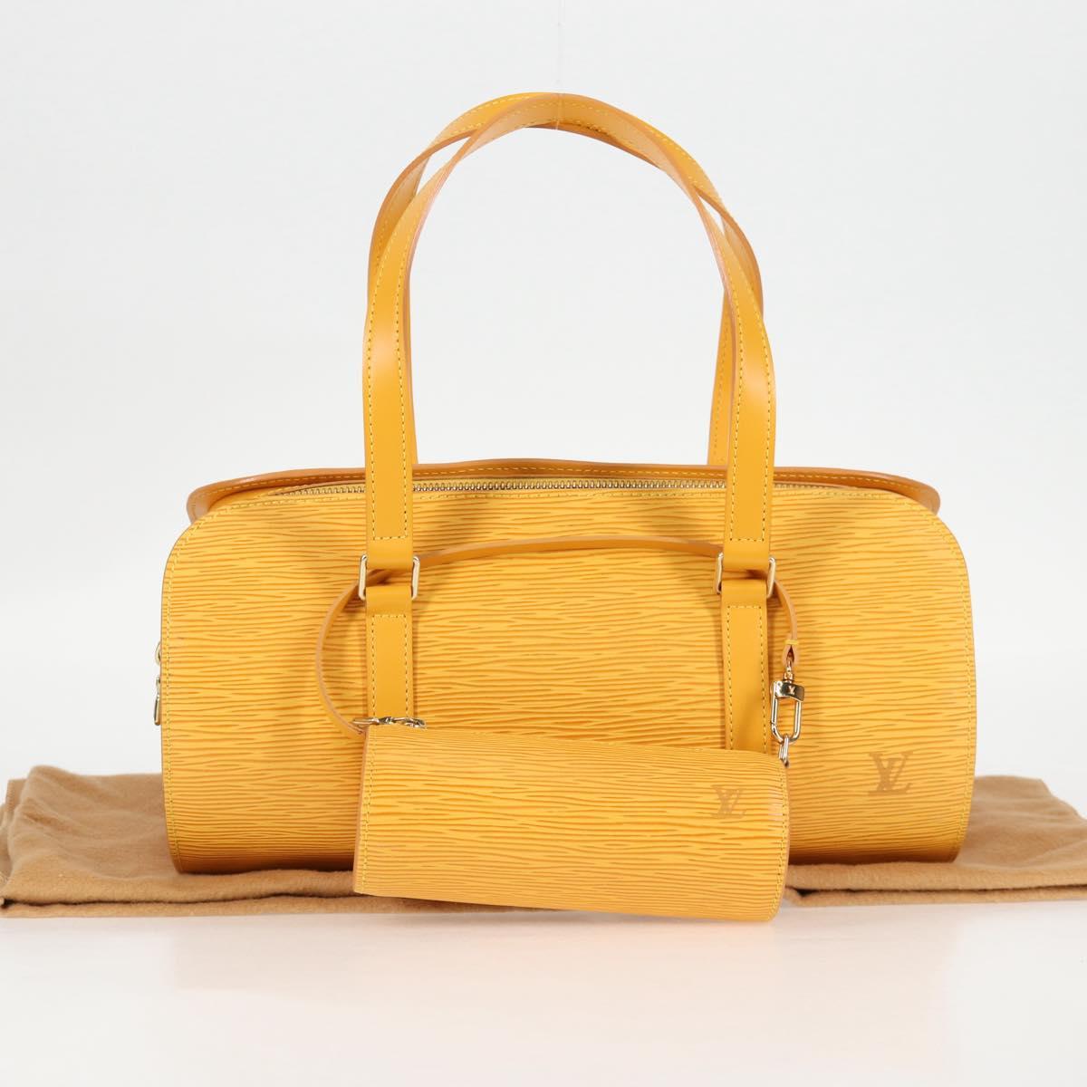 Louis Vuitton Epi Soufflot Hand Bag Yellow M52229 Lv