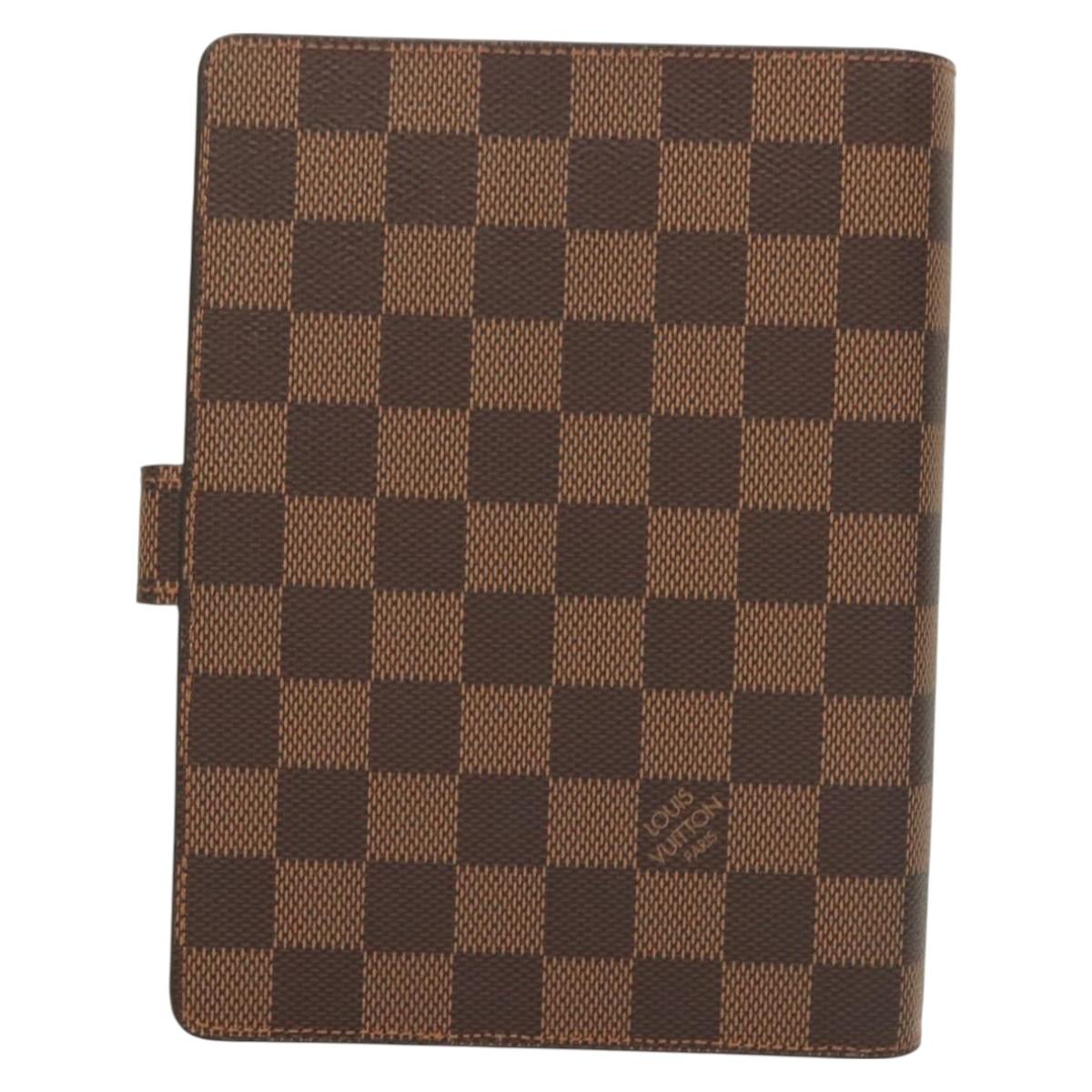 Louis Vuitton Damier Ebene Agenda Mm Day Planner Cover R20240 Lv