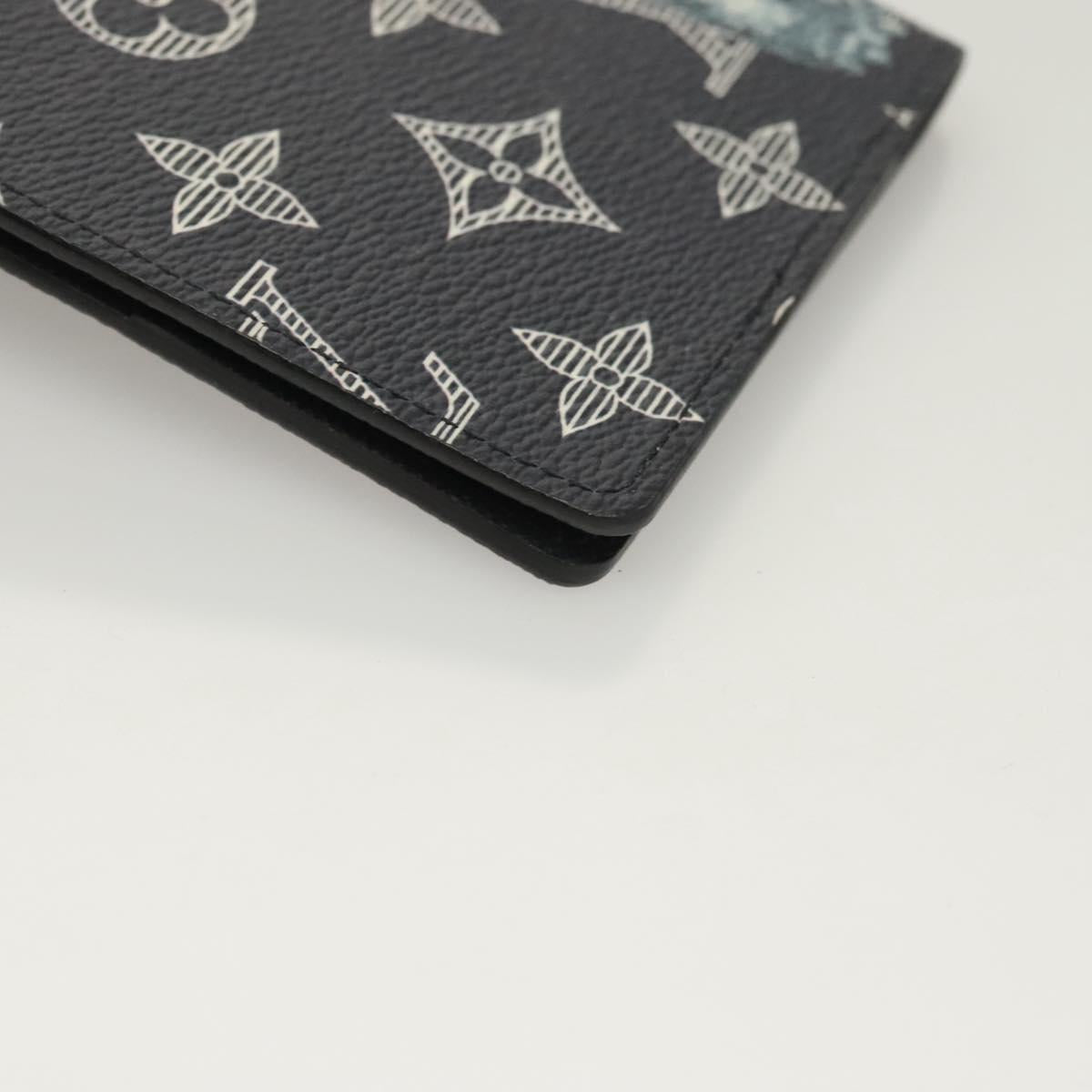 Louis Vuitton Monogram Savanna Couverture Passport Case Navy Lv