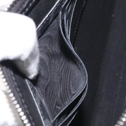 Fendi Zucca Canvas Clutch Bag Pvc Black Silver