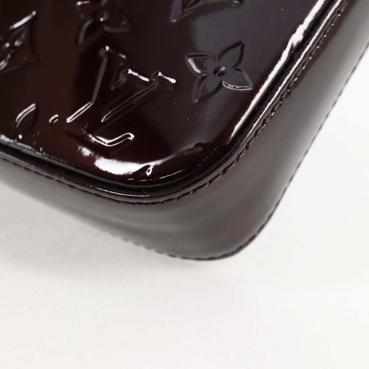 Louis Vuitton Vernis Pochette Accessoires Pouch Amarante M91576 Lv
