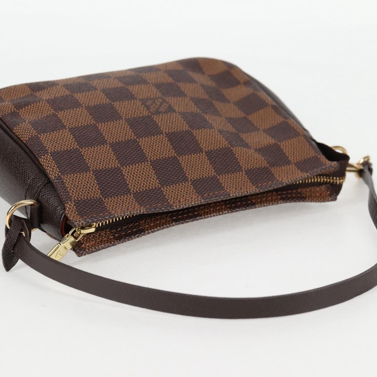 Louis Vuitton Damier Ebene Trousse Makeup Pouch N51982 Lv
