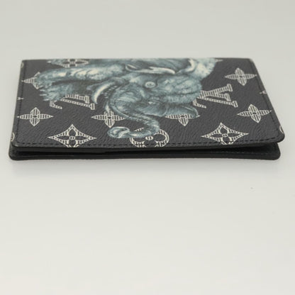 Louis Vuitton Monogram Savanna Couverture Passport Case Navy Lv