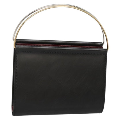Cartier Trinity Wallet Bag Hand Bag Leather Black