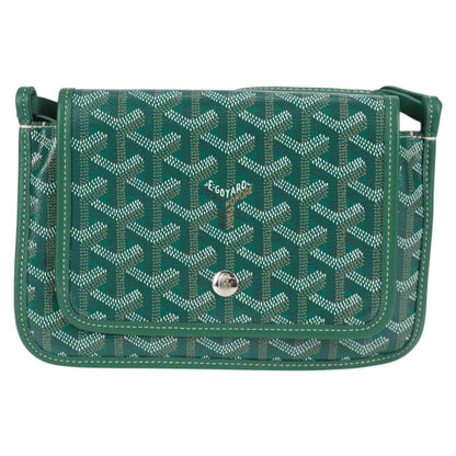 Goyard Herringbone Plum Shoulder Bag Pvc Green