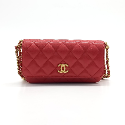 Chanel Caviar Double Chain Cross Bag (10052264)