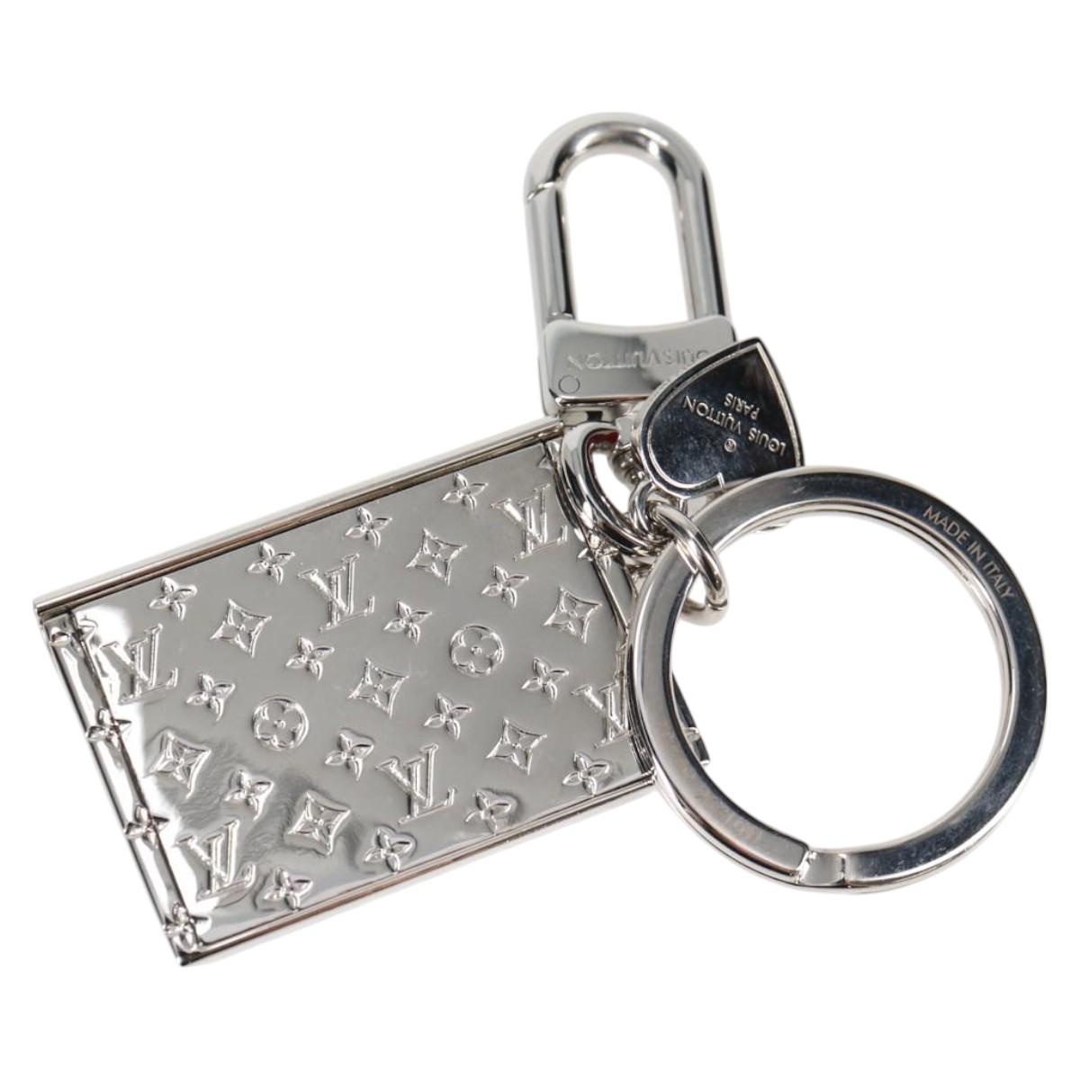 Louis Vuitton Monogram Lv Envelope Key Holder Metal Silver M01296