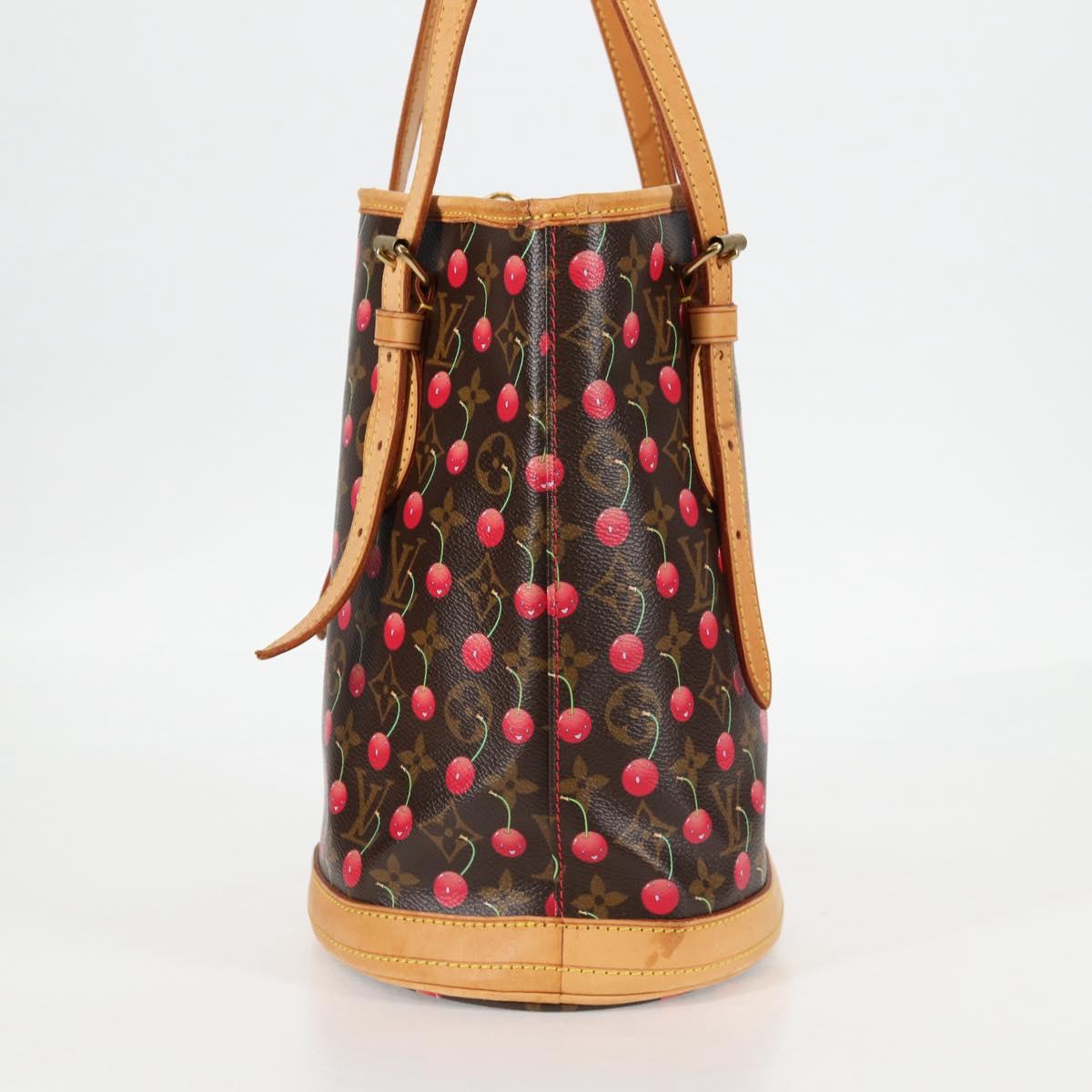 Louis Vuitton Monogram Cherry Bucket Pm Shoulder Bag M95012 Lv