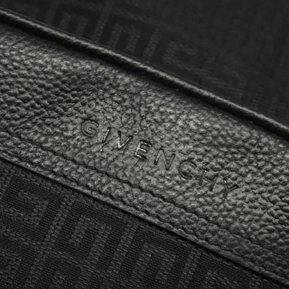 Givenchy Shoulder Bag Canvas Black Silver