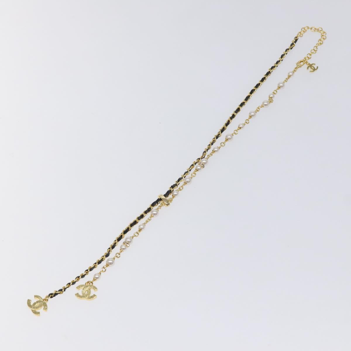 Chanel Coco Mark Chain Necklace Metal Made In 2024 Gold Cc