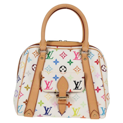 Louis Vuitton Monogram Multicolor Priscilla Hand Bag White M40096