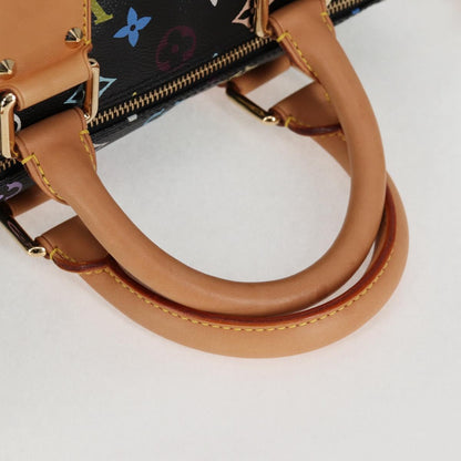 Louis Vuitton Monogram Multicolor Speedy 30 Hand Bag Black M92642