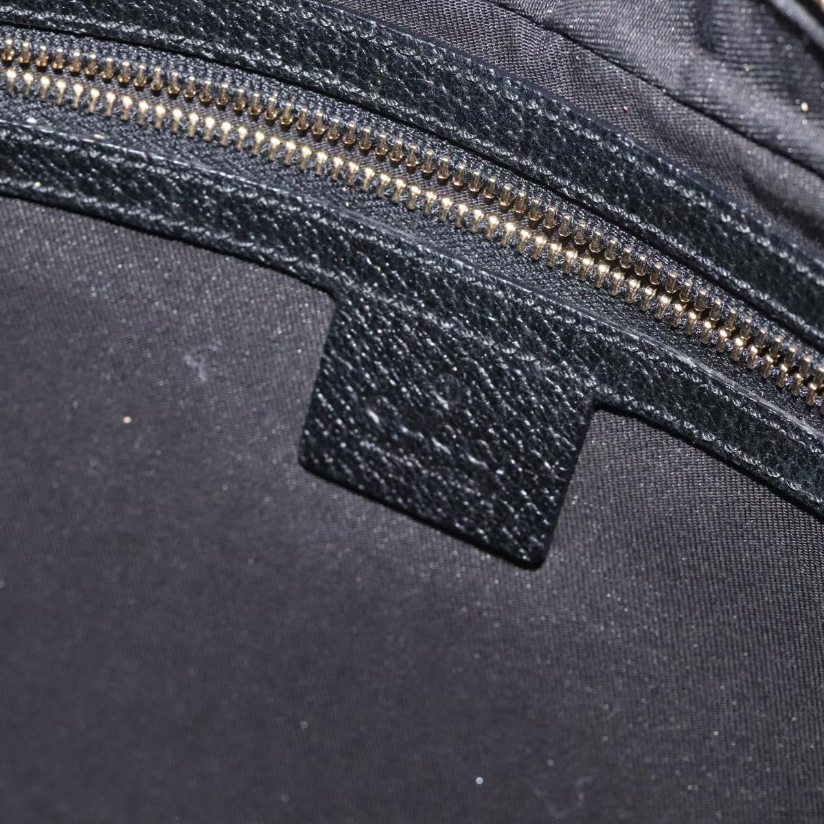 Gucci Gg Canvas Shoulder Bag Black Gold 153010