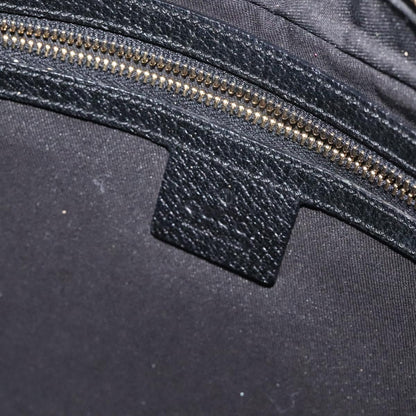 Gucci Gg Canvas Shoulder Bag Black Gold 153010