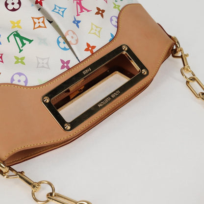 Louis Vuitton Multicolor Judy Mm Hand Bag 2WAY White M40255