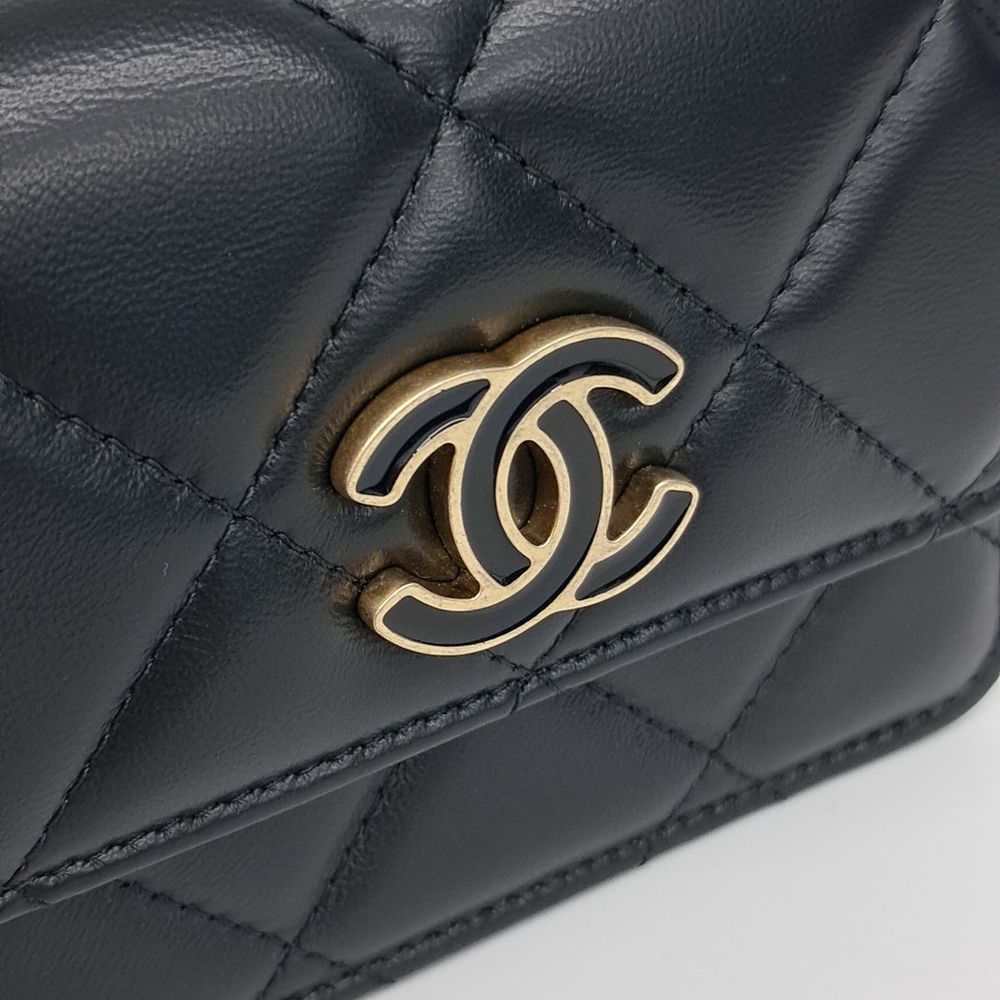 Chanel Lambskin Chain Mini Belt Bag (10008026)