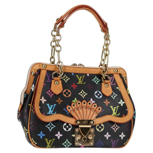 Louis Vuitton Monogram Multicolor Gracie Mm Hand Bag Black M92591