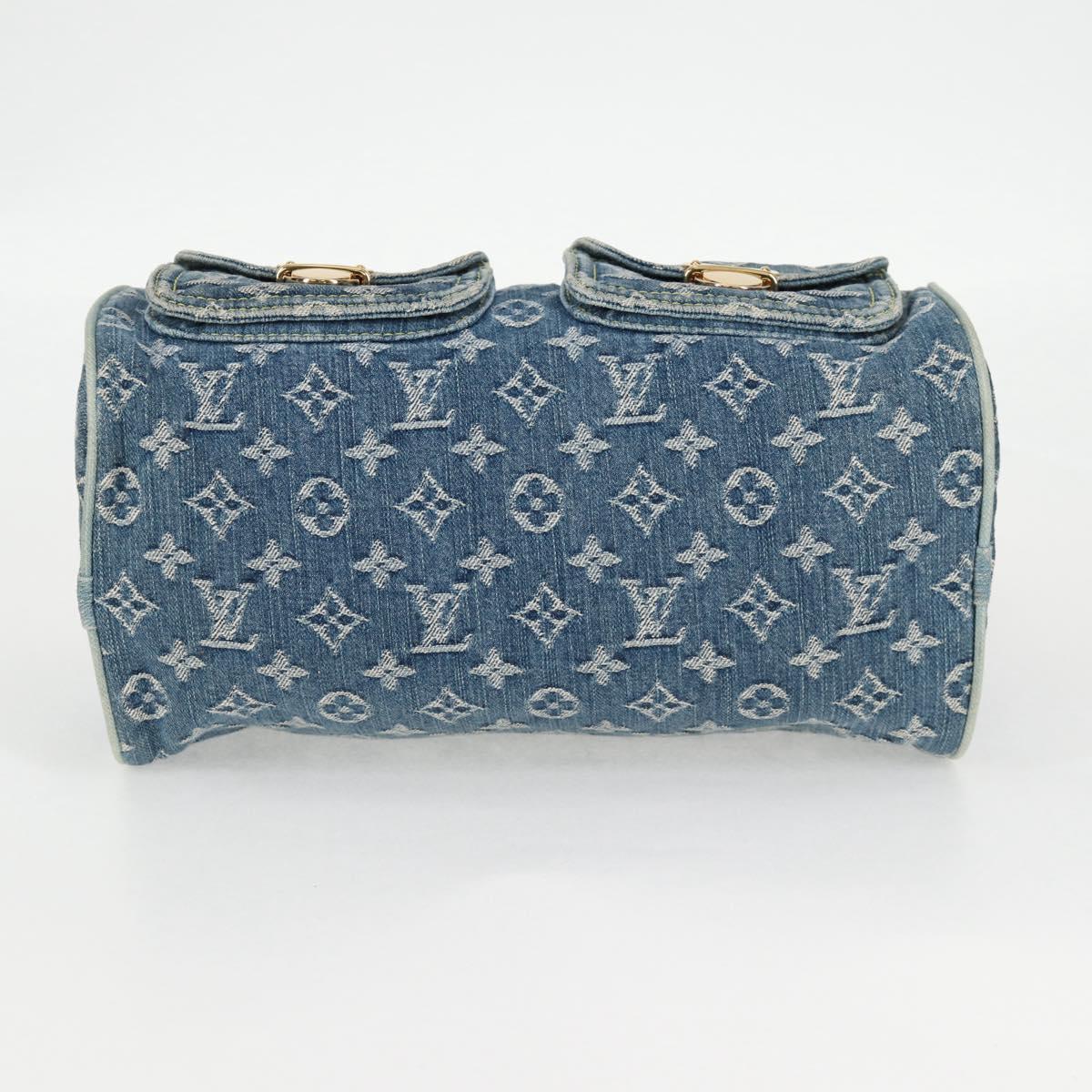 Louis Vuitton Monogram Denim Neo Speedy Hand Bag Blue M95019 Lv