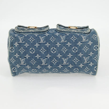 Louis Vuitton Monogram Denim Neo Speedy Hand Bag Blue M95019 Lv