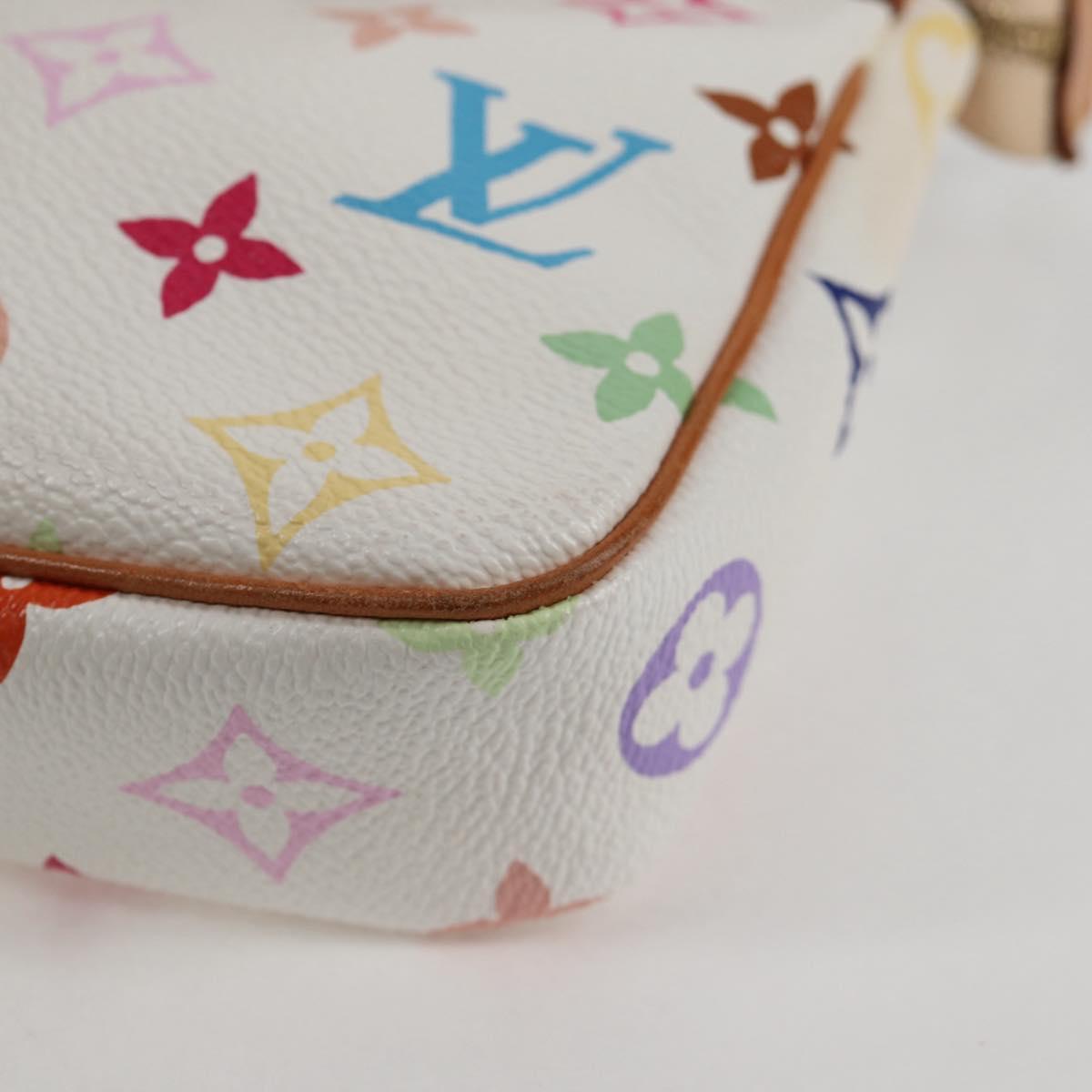 Louis Vuitton Multicolor Pochette Accessoires Pouch White M92649