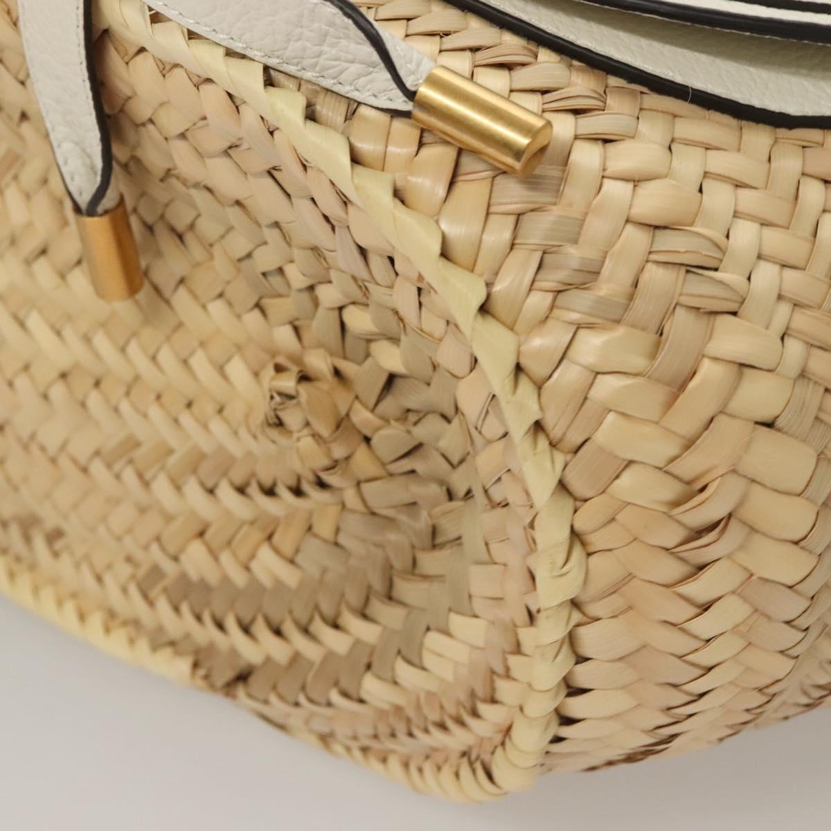 Chloe Mercy Shoulder Bag Raffia Beige