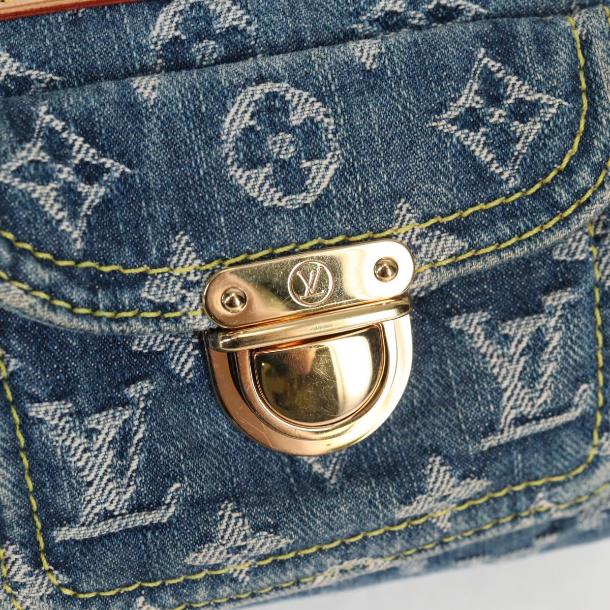 Louis Vuitton Monogram Denim Neo Speedy Hand Bag Blue M95019 Lv
