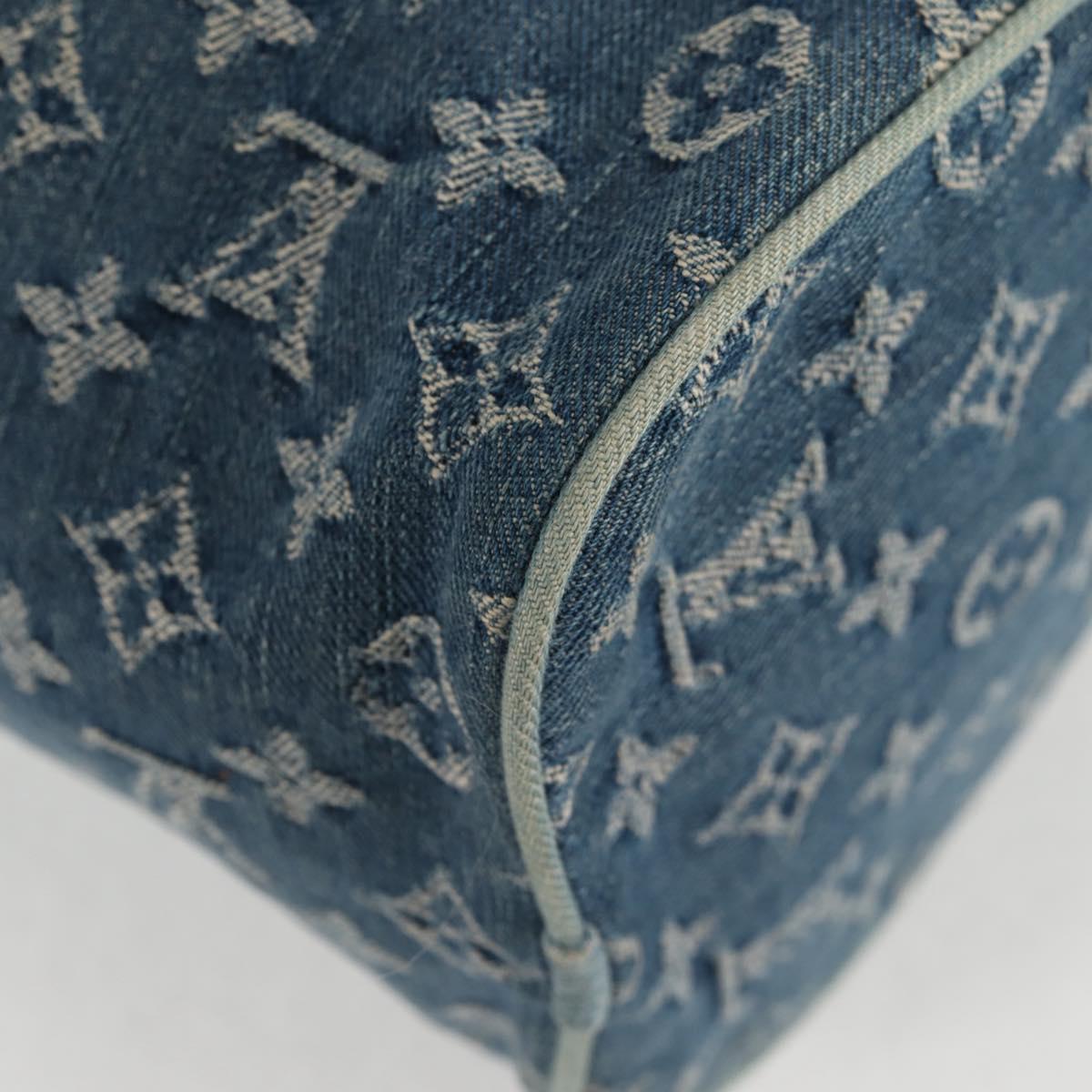 Louis Vuitton Monogram Denim Neo Speedy Hand Bag Blue M95019 Lv