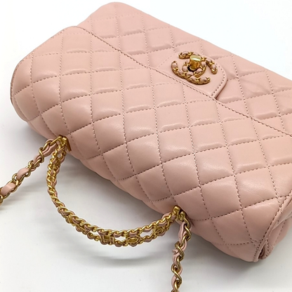 Chanel Lambskin Top Handle Small Flap Bag As4530 (10016046)