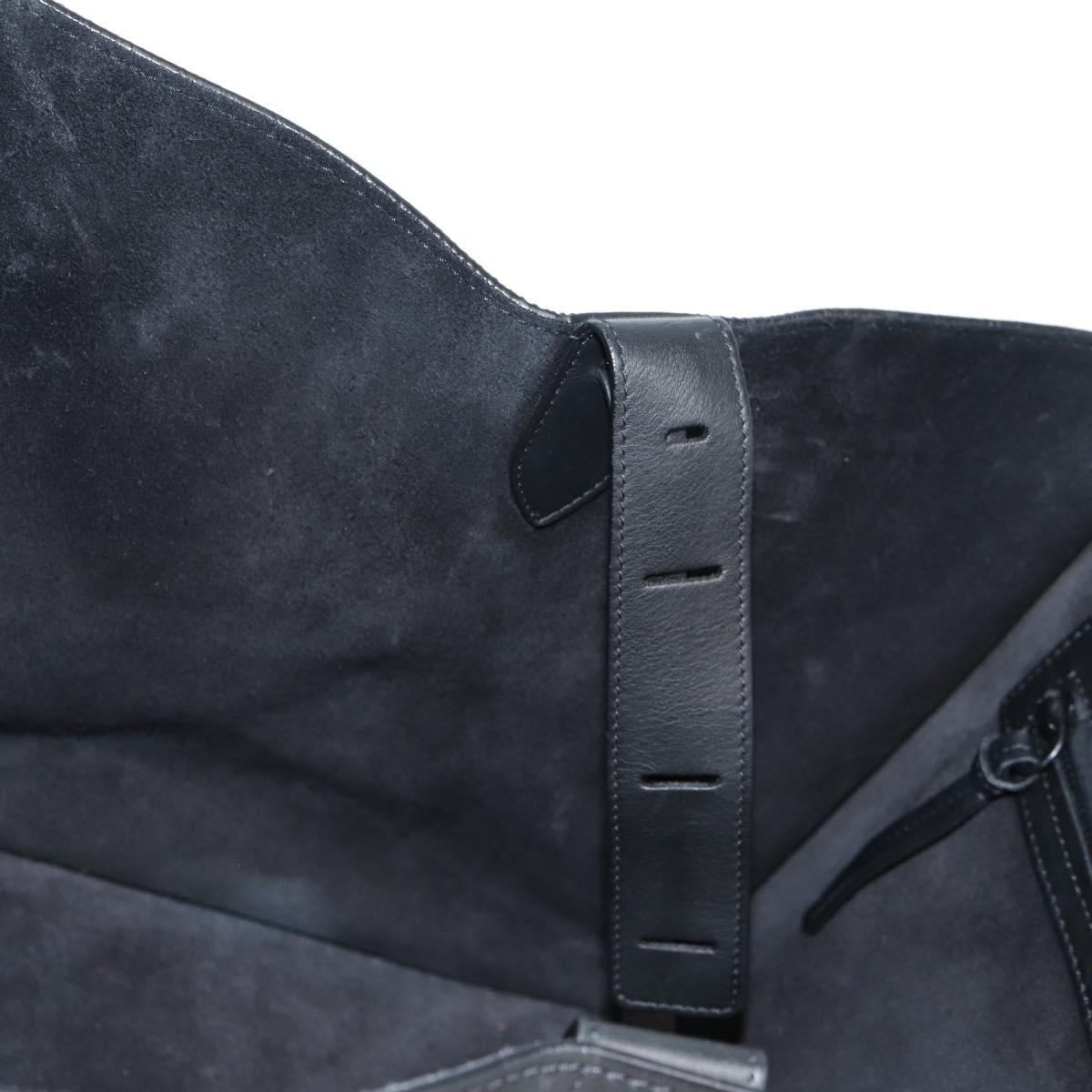 Celine Luggage Phantom Hand Bag Leather Black