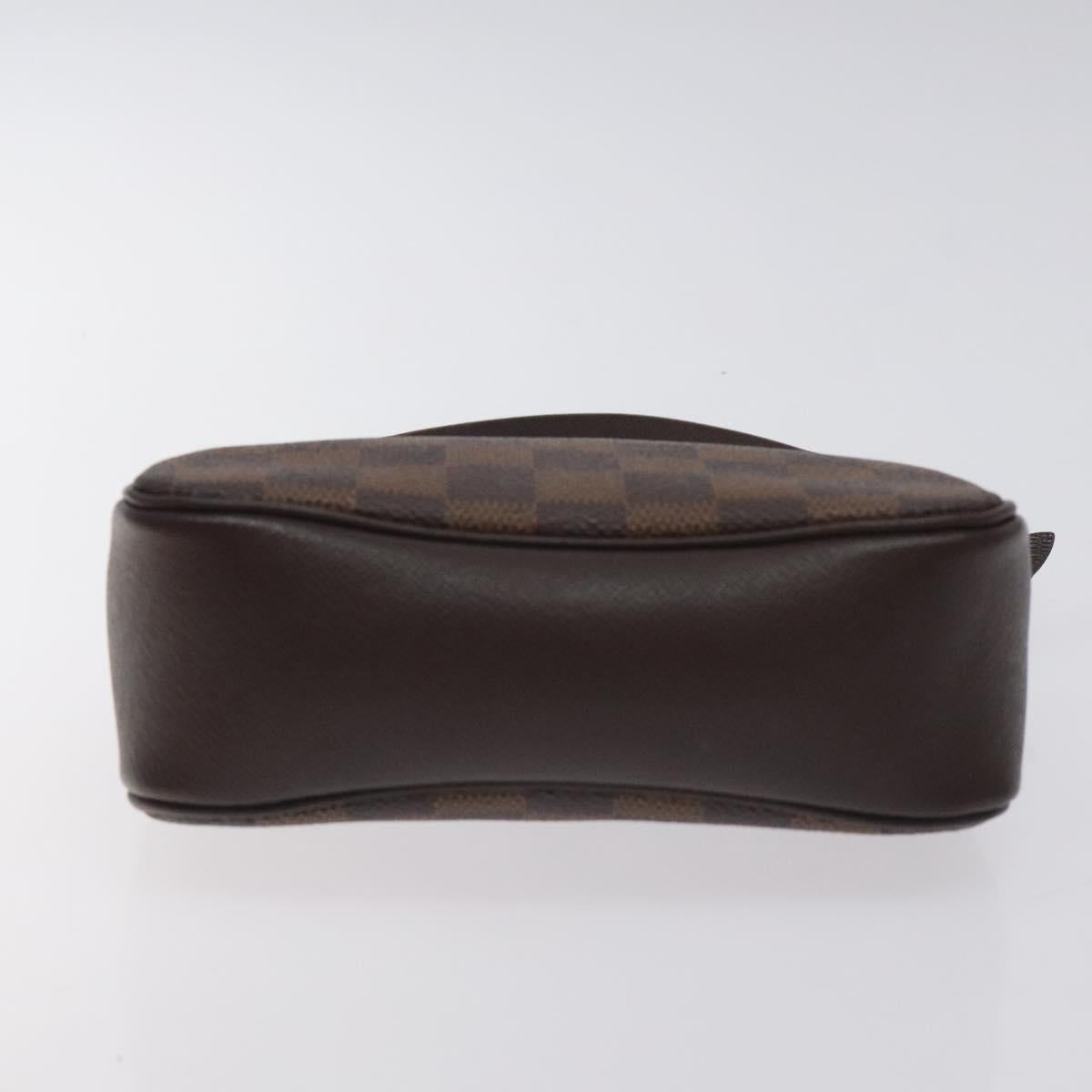 Louis Vuitton Damier Ebene Trousse Makeup Pouch N51982 Lv
