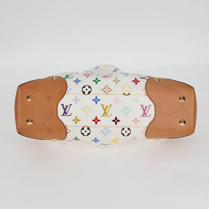 Louis Vuitton Monogram Multicolor Judy Mm Bag 2WAY White M40255 Lv