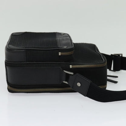 Givenchy Shoulder Bag Canvas Black Silver