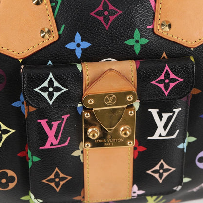 Louis Vuitton Monogram Multicolor Speedy 30 Hand Bag Black M92642
