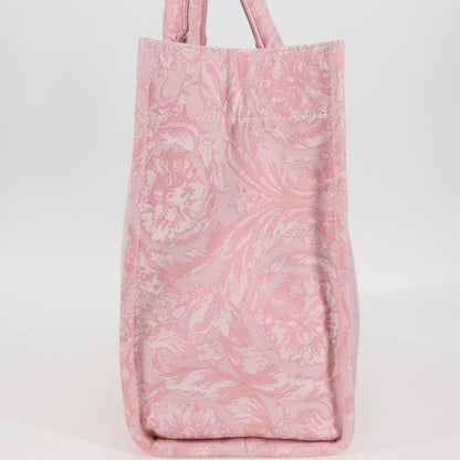 Versace Athena Barocco Tote Bag Canvas 2WAY Pink