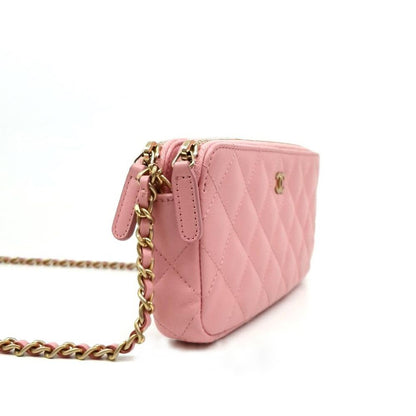 Chanel Lambskin Mini Chain Crossbody Bag (1276086)