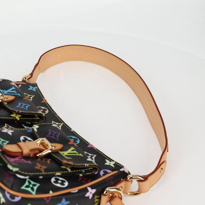 Louis Vuitton Monogram Multicolor Lodge Pm Hand Bag Black M40054 Lv
