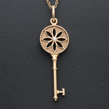 Tiffany Diamond Daisy Key Necklace (5968107)