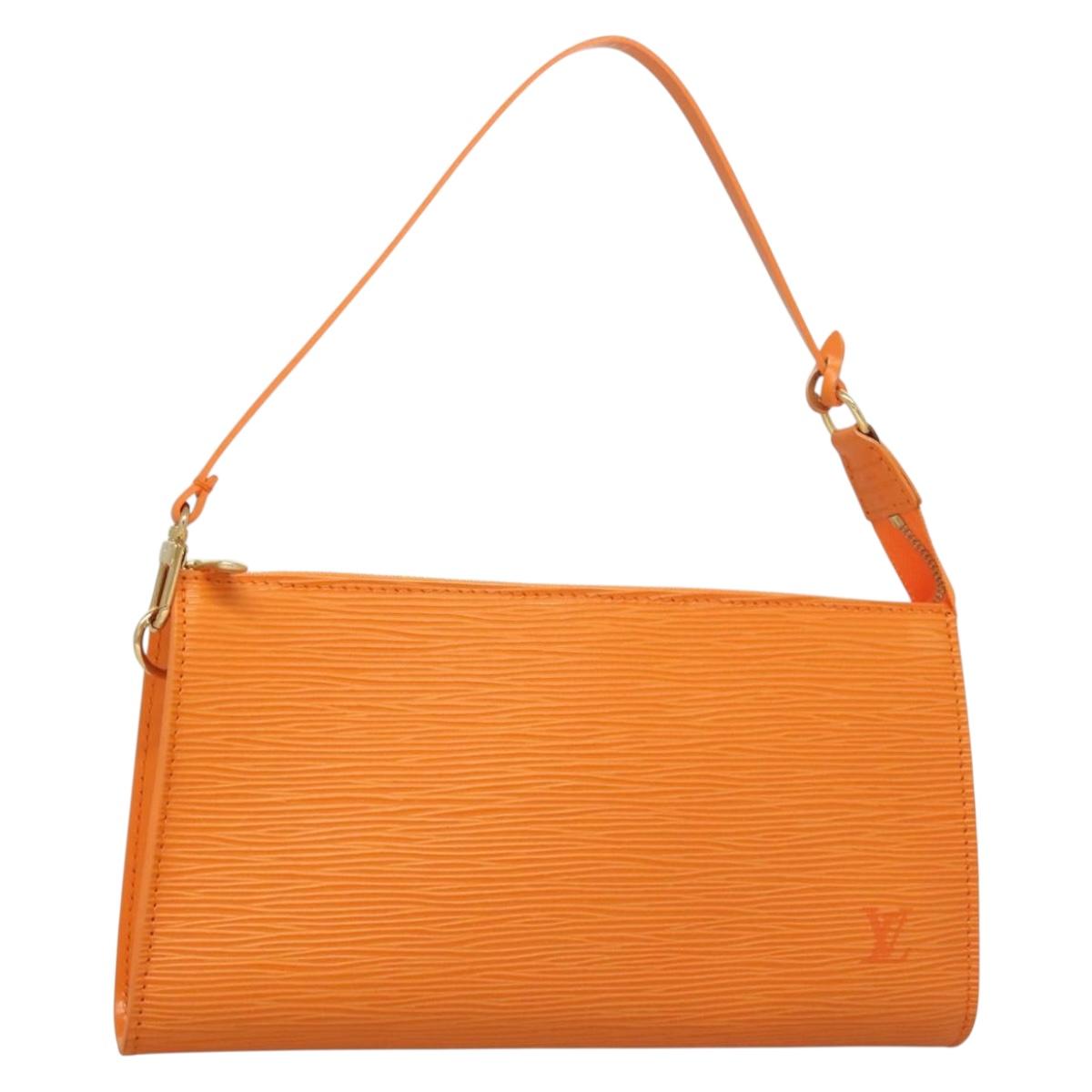 Louis Vuitton Epi Pochette Accessoires Pouch Orange Mandarin M5294h