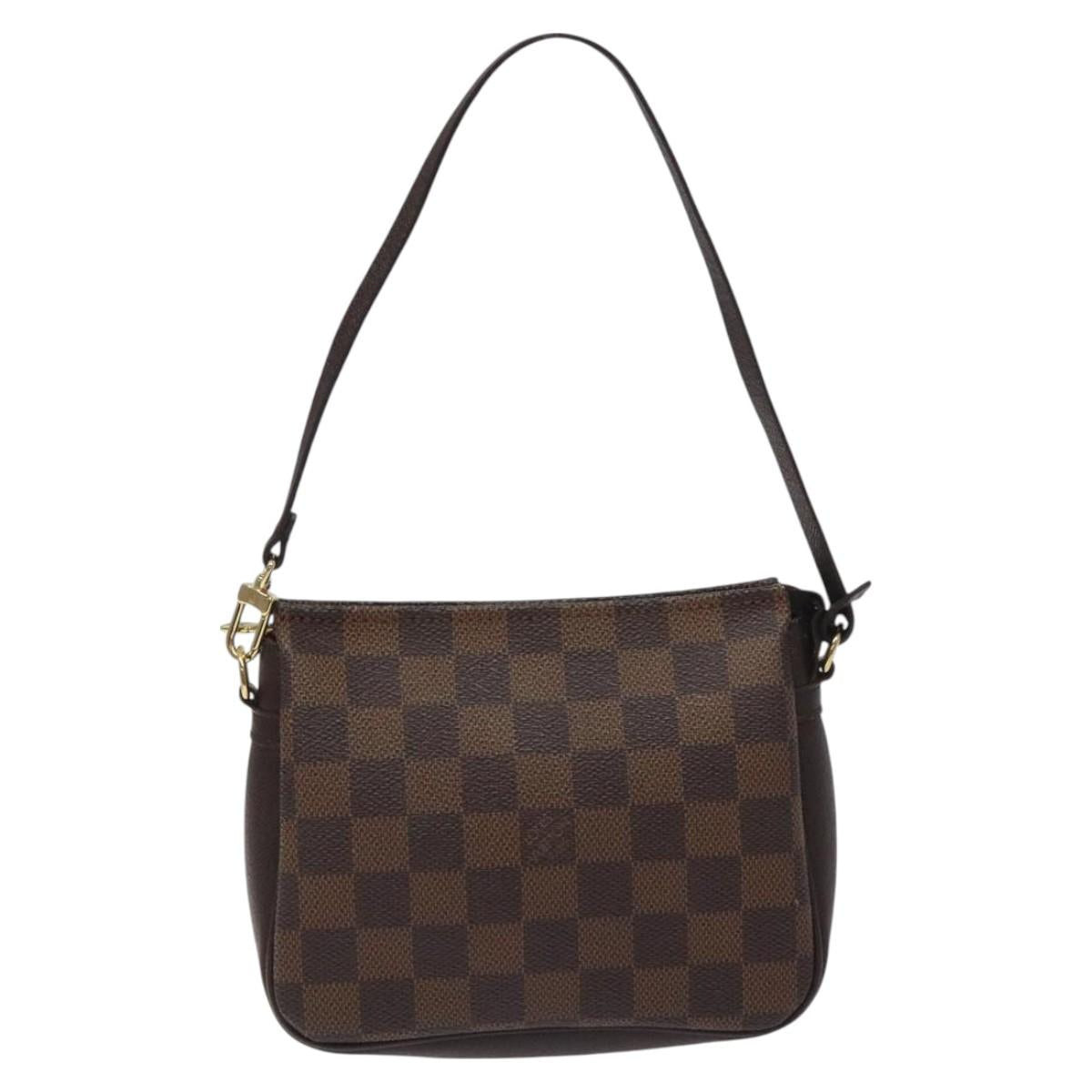 Louis Vuitton Damier Ebene Trousse Makeup Pouch N51982 Lv