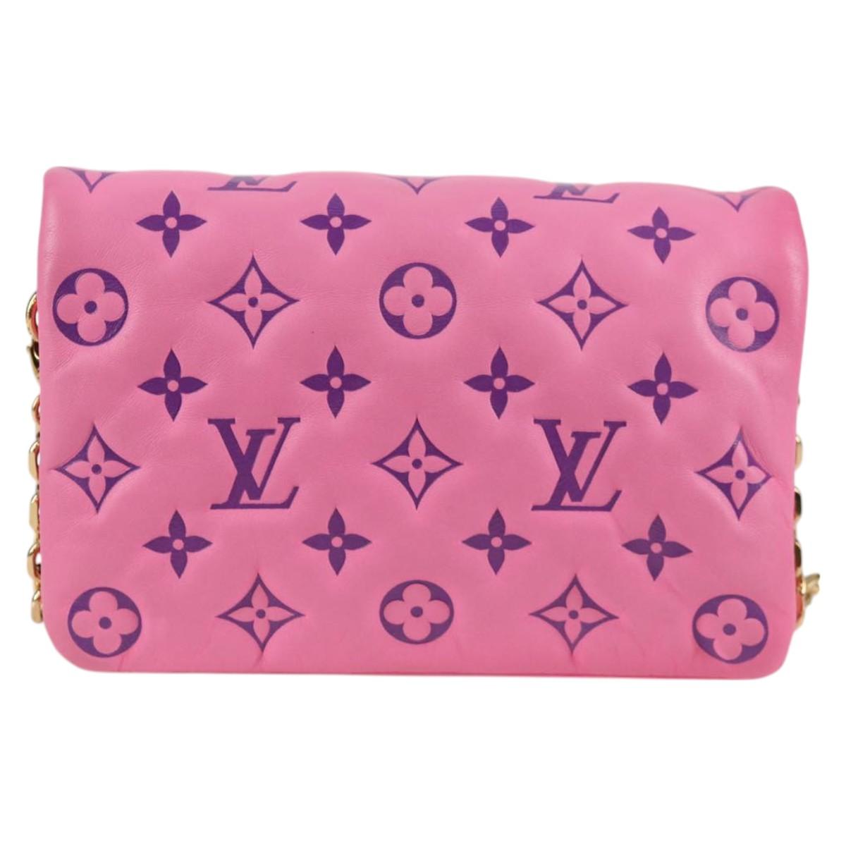 Louis Vuitton Monogram Pochette Coussin Shoulder Bag Pink M80745 Lv