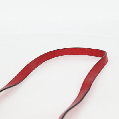 Miu Miu Shoulder Bag Leather Red Gold